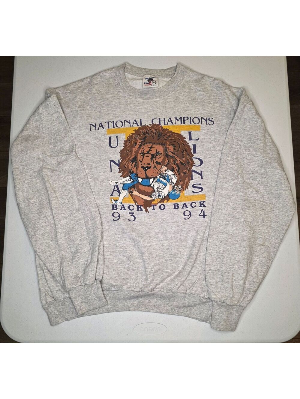 90s NCAA University of North Alabama Lions Football Crewneck